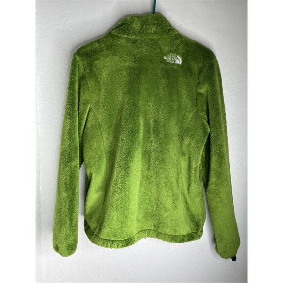 The North Face Jacket Womens Small Kelly Green Osito Full Zip Fleece Pocket Warm - Picture 6 of 13
